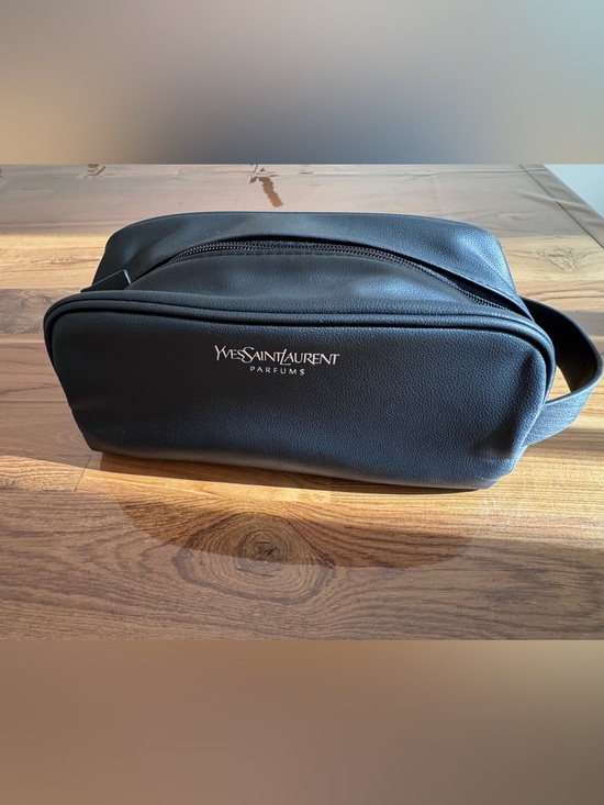 Yves Saint Laurent Other - Yves Saint Laurent Black Leather Toiletry Case